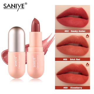 SANIYE ลิปสติก เนื้อแมตต์ กันน้ํา ขนาดเล็ก มีให้เลือก 9 สี K1139