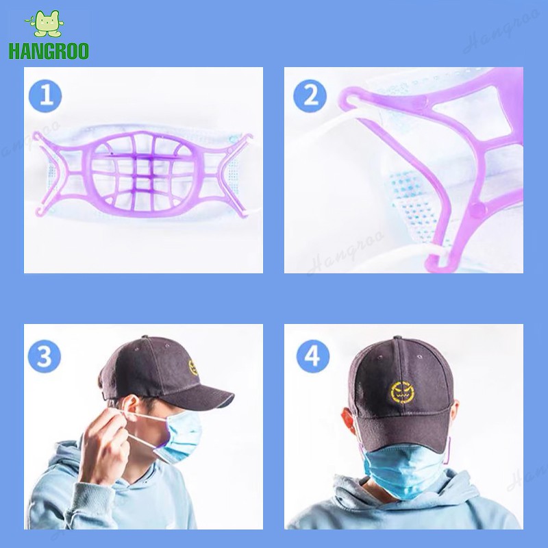 HANGROO พร้อมส่ง M94 ซิลิโคนรองแมส ซิลิโคนรองหน้ากากอนามัย ฐานรองหน้ากากแบบ 3D ถูกที่สุด!! - รูปที่ 4