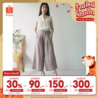 (ใส่โค้ด DETFEB150 เหลือ554.-) เสื้อคอจีนแขนกุด ผ้าลินิน