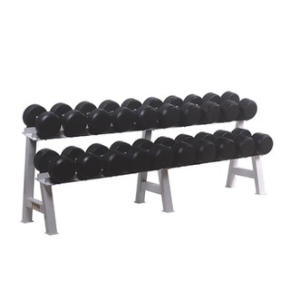 ชั้นวางดัมเบล Fix dumbbell แบบ 10 คู่ dumbbell Rack (ราคาเฉพาะชั้นวาง ไม่รวมดัมเบล)