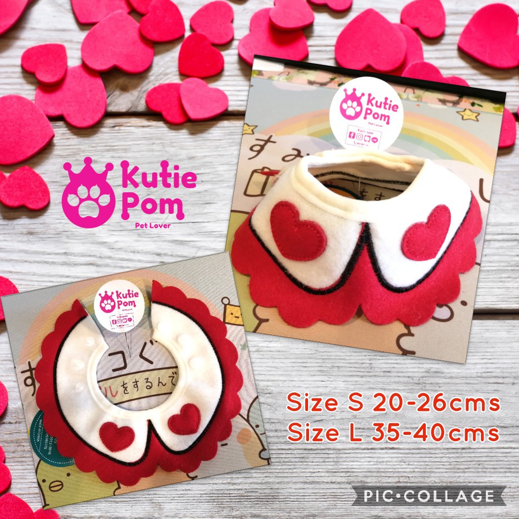 Kutiepom [ส่งจากไทย] ผ้าพันคอ ปลอกคอ สุนัข แมว Cute Pet Dog Cat Soft Bandana Collar