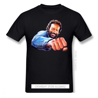 เสื้อยืดแขนสั้น ผ้าฝ้าย พิมพ์ลาย Bud Spencer น่ารัก สไตล์สตรีท สําหรับผู้ชายS-5XL