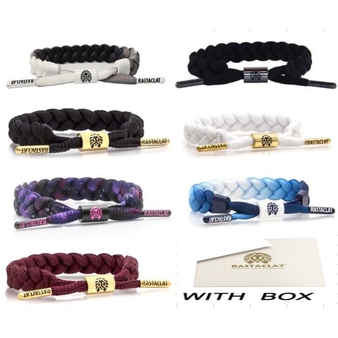 79 บาท (with box)Men Woman  Reflective  Wristband Lightweight  กําไลข้อมือ Couples rastaclat สร้อยข้อมือ Bracelet Fashion Accessories