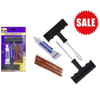 ถูกสุด ุ69 บ. ชุดปะยางรถยนต์ ชุดปะยางฉุกเฉิน ขนาดพกพา Tire Repair Kit