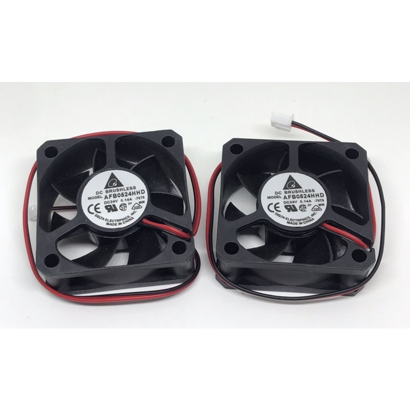 AFB0524HHD DC24V 0.14A 2สาย 50*50*20MM BALL BEARING แพ็ค2ตัว