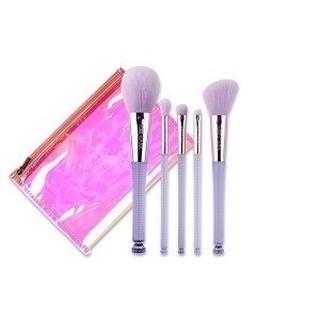 Nee Cara Makeup Brush + Bag #N828 : Neecara เซต แปรงแต่งหน้า 5 ชิ้น + กระเป๋า x 1 ชิ้น  @beautybakery