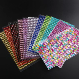 5 มม.352 ชิ้น/เซ็ตอะคริลิคคริสตัล Rhinestones Tattoo สติกเกอร์ Mobile Decor Decal จัดแต่งทรงผมเพชร Self กาวสติกเกอร์สมุดภาพตกแต่งเทศกาลแต่งหน้าเครื่องมือ
