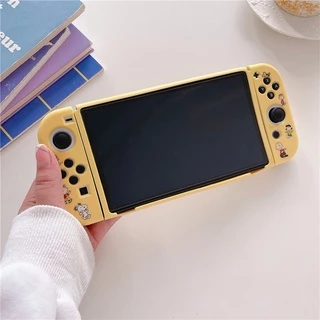 Nintendo Switch OLED เคสธีมแอนิเมชั่น "SCHOOL BUS" 【STOP】เคส TPU นิ่ม ป้องกันจอยเกมคอนโซล