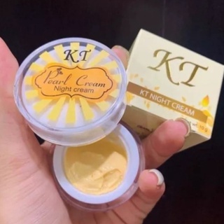 KT night cream ครีมเคที โกลด์ โฉมใหม่ ไนท์ ครีม  ของแท้ เนื้อครีมเปลี่ยนรูปเป็นม่านความชุ่มชื้น 💯 🥭 ผิวกระจ่างใส 10ml.