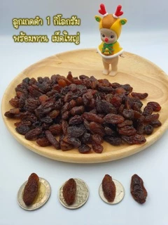 ลูกเกดดำ 1 กิโลกรัม พร้อมทาน 🇨🇳 / Black Raisins 1 Kg