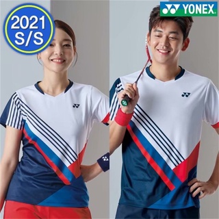 สินค้าใหม่ YONEX เครื่องแบบแบดมินตัน แห้งเร็ว สําหรับผู้ชาย และผู้หญิง 2021