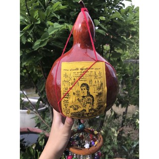 โมบายแขวนน้ำเต้าแดง พวงใหญ่