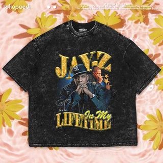 เสื้อยืดผ้าฝ้ายพิมพ์ลายขายดี เสื้อยืด Jay-z OVERSIZE | เสื้อยืด ขนาดใหญ่ | เสื้อยืด ซักได้ | หินล้าง | Jay-z | 002