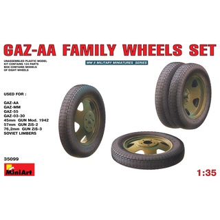 โมเดลประกอบ MiniArt 1/35 MI35099 GAZ-AA FAMILY WHEELS SET