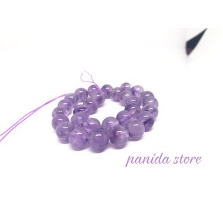 อเมทิสต์  (Amethyst)เป็นหินที่มีสีม่วงอ่อน ขนาด 8 มิล แบบเเพ็ค