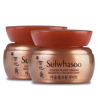 กระปุก 5กรัม ของแท้ 100% SULWHASOO Concentrated Ginseng Renewing Cream Ex 5ml ครีมบางเบา สัมผัสนุ่มดุจไหม หมด 07/2024