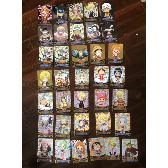 การ์ดคาลบี้ วันพีช One Piece Calbee cards ไพ่ ของแถมคาลบี้ 23 ใบ