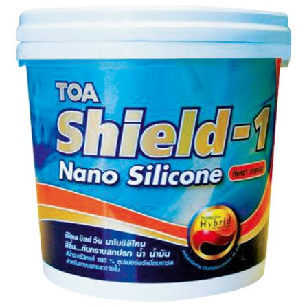 สีทาบ้าน TOA Shield 1 NANO ชนิดกึ่งเงา ขนาด 3.785 ลิตร