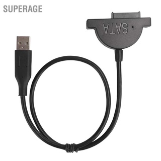 Superage Sata To Usb อะแดปเตอร์สายเคเบิ้ล 13PIN Plug`In สําหรับโน้ตบุ้คออปติคอลไดรฟ์พร้อมสกรู