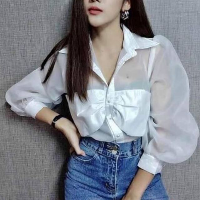 เสื้อเชิ้ตผ้าแก้วแขนพอง ถูกที่สุด พร้อมโปรโมชั่น - มิ.ย 2022 | Biggo ...