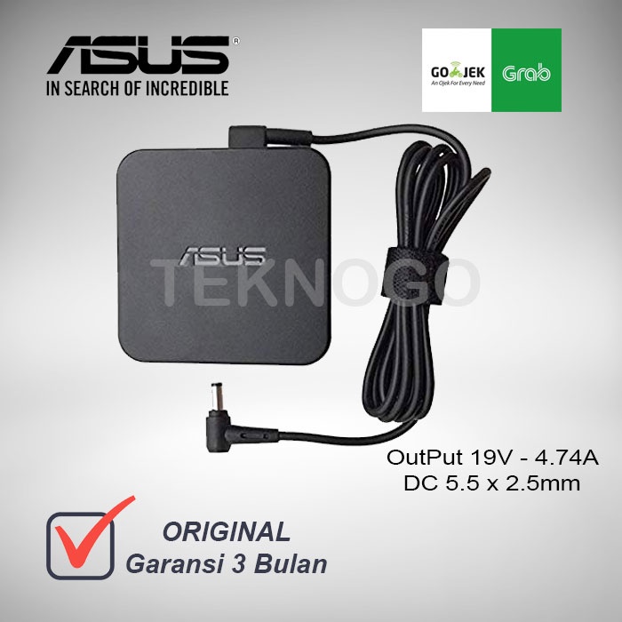 อะแดปเตอร์ชาร์จ Asus X555 X555Q X555QA X555QG X555BA X555C X555 19V 4.74A ดั้งเดิม