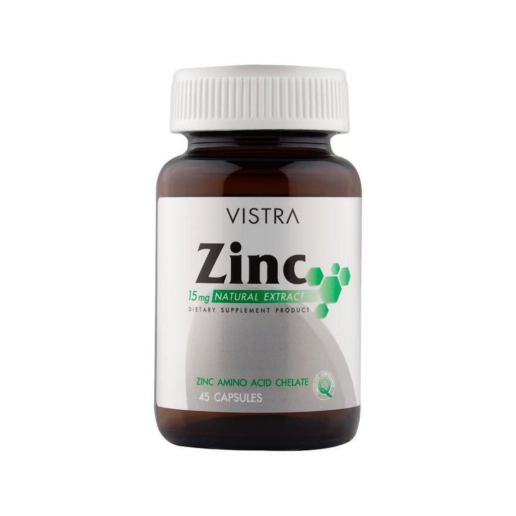 Vistra Vistra zinc วิสทร้า ซิงค์ 45 แคปซูล ผลิตภัณฑ์เสริมอาหาร - รูปที่ 2