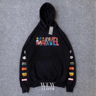 เสื้อแจ็คเก็ต เสื้อฮู้ดดี้ H&amp;M MARVEL TAPED FULL TAG &amp; LABEL MIRORR 1:1