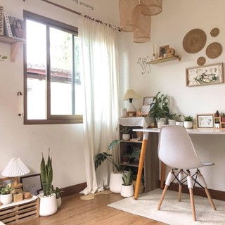 สุดเก๋! ผ้าม่านผ้าฝ้ายสไตล์มินิมอล แบบเชือกมัด เนื้อฝ้ายหนา …