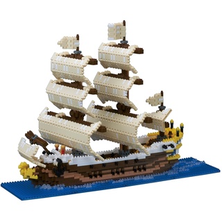 Japan NanoBlock Real Hobby Series เรือใบ NB-030 Kawada ของเล่นสําหรับเด็ก