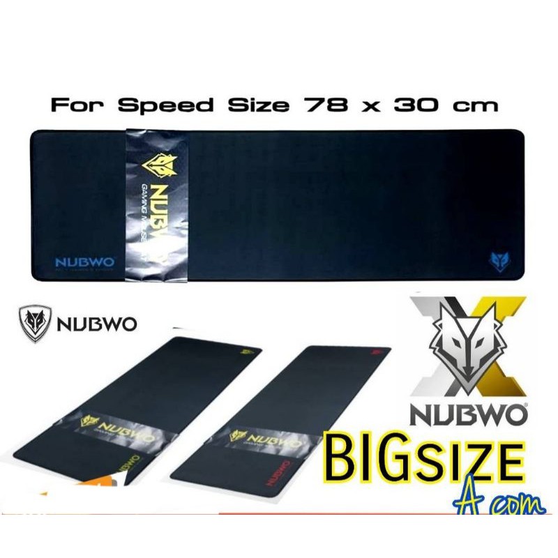 Nubwo แผ่นรองเมาส์ NP020 ใหญ่สปีดสะใจ ขนาด 78x30cm.งานแท้ จากnubwo/และรุ่น052