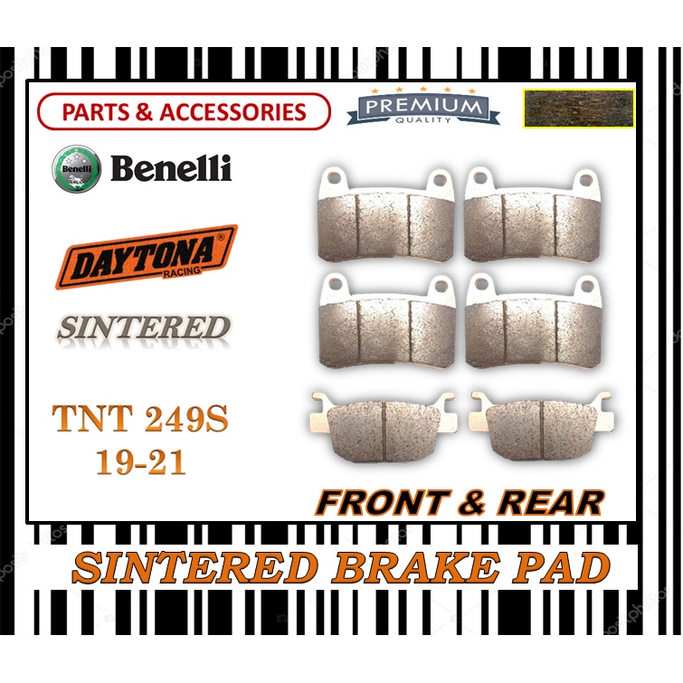 BENELLI TNT 249S TNT 302S ชุดผ้าเบรค FR0NT & ด้านหลังรวมทุกอย่างยาว LIFE DAYTONA
