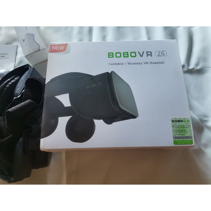 BOBO VR Z6 ของแท้​ แว่น​ VR​ สำหรับโทรศัพท์​ หน้าจอสูงสุด​ 7​ นิ้ว พร้อมหูฟังบลูทูธในตัว​ แถมรีโมท