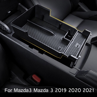 กล่องเก็บของ ที่พักแขนกลาง อุปกรณ์เสริม สําหรับ Mazda3 Mazda 3 2019 2020 2021