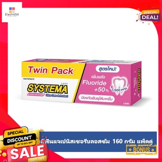 ซิสเท็มม่ายาสีฟันเชอรีบลอสซัม160กx2SYSTEMA TOOTHPASTE JAPANESE CHERRY 160G.X2