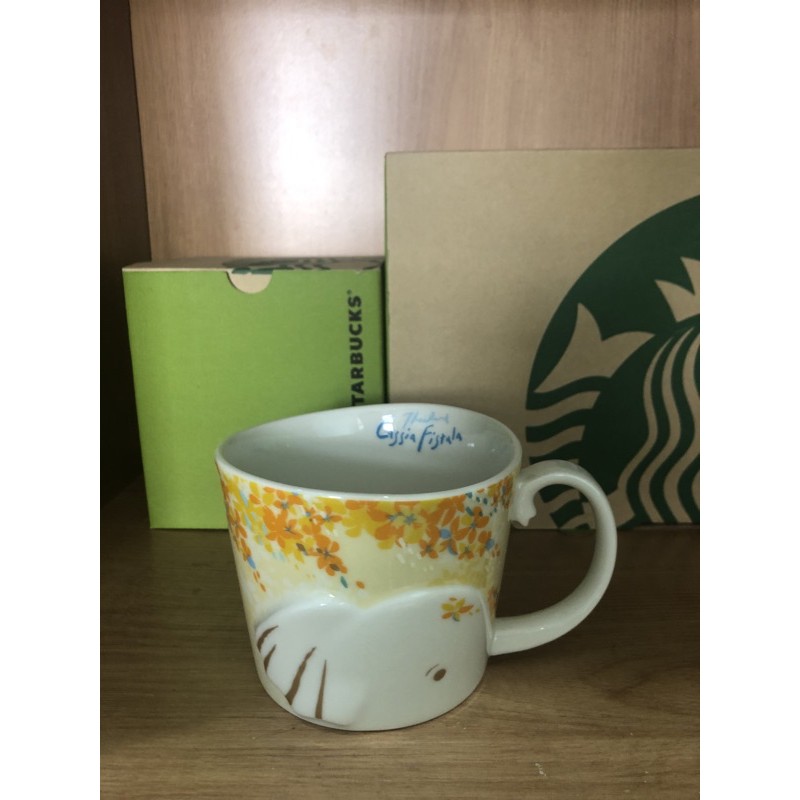 Starbucks แก้ว mug ช้าง Golden Shower 12oz.