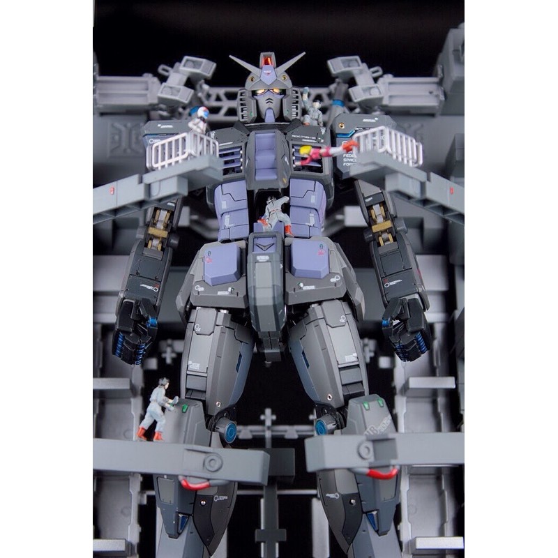 Ms Cage Base Gundam MG 1/100 ฐานซ่อมบำรุงกันดั้ม มีดีคอลมาในชุด 5V82