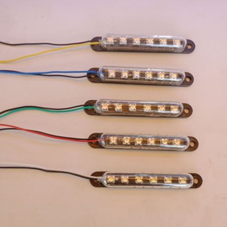 ไฟ led 6ชิฟ แคปซูลแป้นดำ 12v/24v