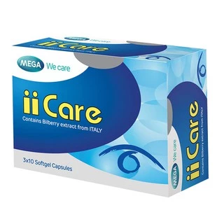 MEGA We Care ii Care / II CARE DAILY ผลิตภัณฑ์เสริมอาหาร เมก้า วีแคร์ ไอไอ แคร์ (30 แคปซูล)