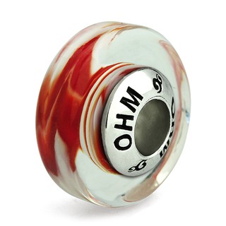 OHM Beads รุ่น Bark - Murano Glass Charm เครื่องประดับ บีด เงิน เแก้ว จี้ สร้อย กำไล OHMThailand
