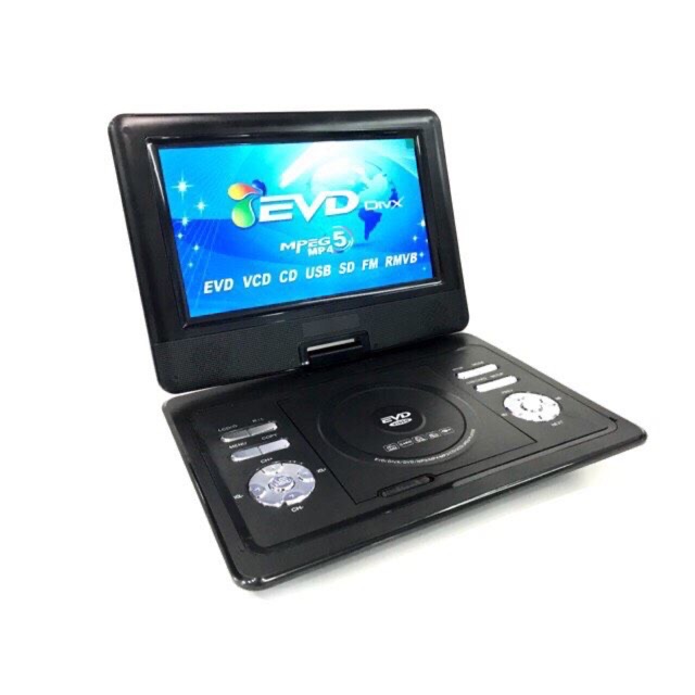 เครื่องเล่น DVD TV พกพา 13.8” รองรับUSB MP3 SD ไฟรถและไฟบ้านได้