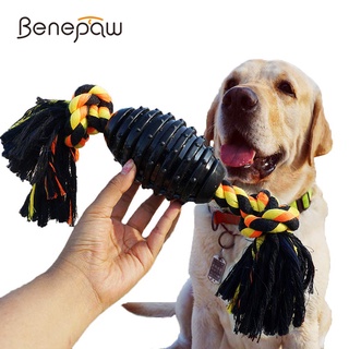 Benepaw ของเล่นเชือกลูกบอลเคี้ยว ทนทาน สําหรับฝึกสัตว์เลี้ยง สุนัข