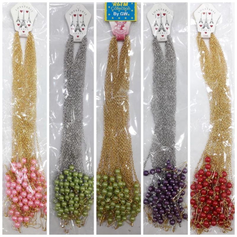 สร้อยคอโซ่สายคล้องหน้ากาก - สายรัดหน้ากาก 1 ชิ้น ต่อโหล 12 ชิ้น PRD ขายส่ง