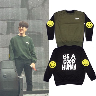 เสื้อกันหนาว ลาย Bangtan Jimin Bea Good Human Las Vegas Concert สไตล์เรียบง่าย