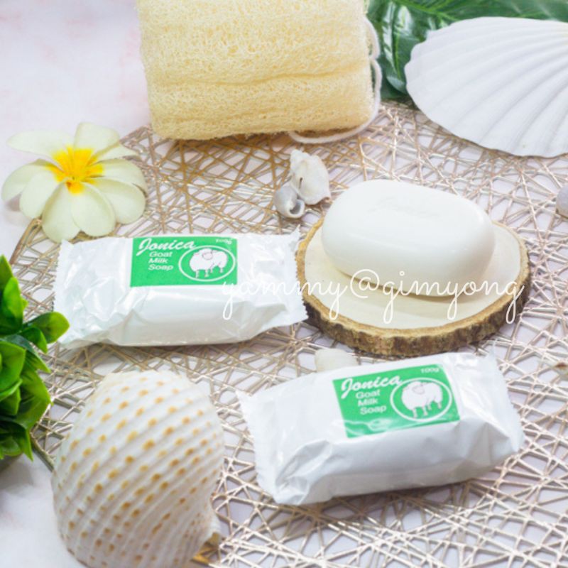 Jonica Goat Milk Soap สบู่นมแพะ โจนิก้าจากมาเลเซีย ⁣ *แพ็ค 10 ก้อน*