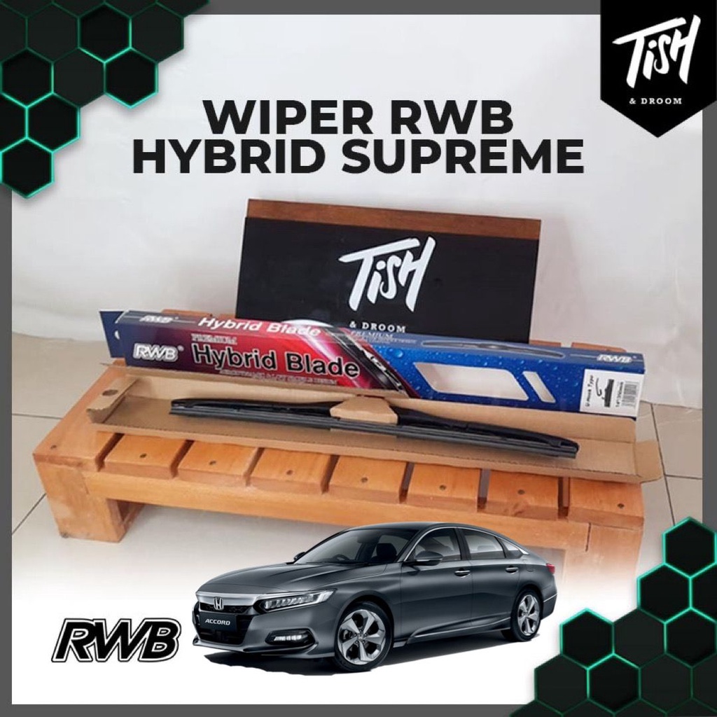 ที่ปัดน้ําฝน Accord LX Gen10 CV1 2018-2022 Hybrid RWB Supreme 2 ชิ้น
