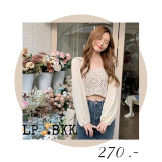 🔥🔥🔥ล้างสต๊อก NEW!🍮พร้อมส่ง🍮เสื้อถักแขนยาว ใส่สวยใส่สบาย การันตีเหมือนนางแบบใส่