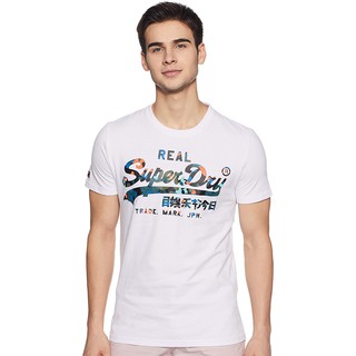 SUPERDRY เสื้อยืดลายพรางสไตล์วินเทจสําหรับผู้ชาย