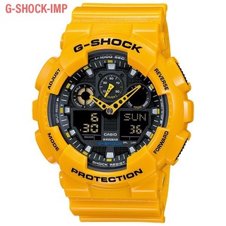 นาฬิกา CASIO G-SHOCK รุ่น GA-100A-9ADR ของแท้ประกันศูนย์ CMG 1ปี