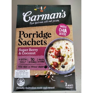 Carmans Porridge Super Berry &amp; Coconut 320g ราคาพิเศษ