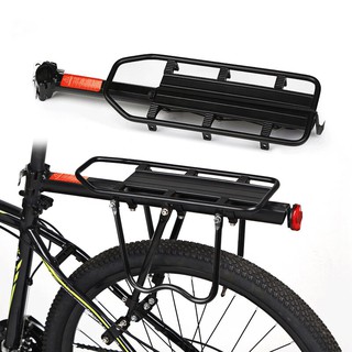 ตะแกรงท้ายจักรยาน อาน เบาะหลังจักรยานอลูมิเนียม Bicycle Luggage Carrier  อุปกรณ์เสริมจักรยาน รับน้ำหนักได้สูงสุด 50 Kg